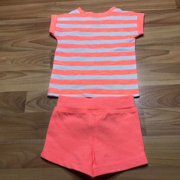 Pink T-Shirt Shorts Outfit - Picture 2 of 2